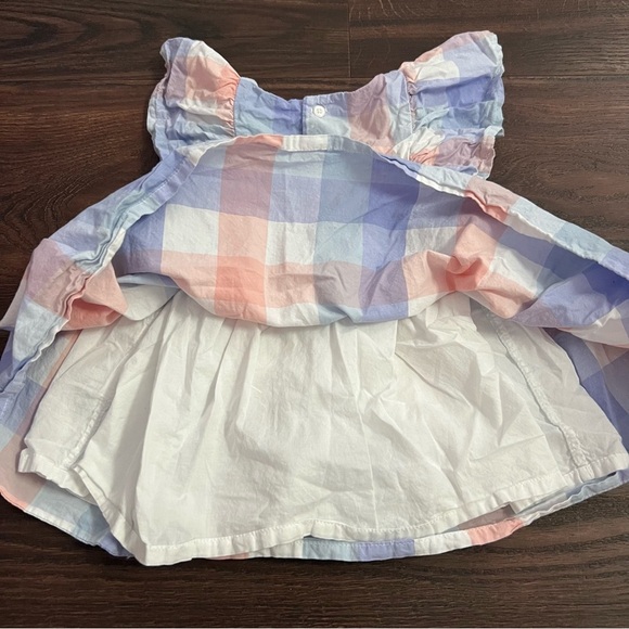 Carter's baby girl pastel checkered Easter Sundress 6-9 months - Picture 4 of 8